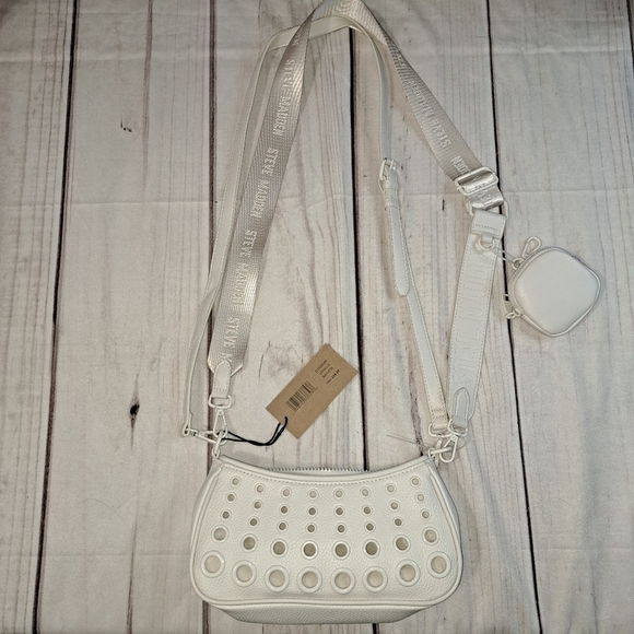 Steve Madden Vanilla Bagata Bag Crossbody Purse Two Straps - Picture 1 of 10
